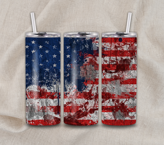 20 oz Patriotic tumbler
