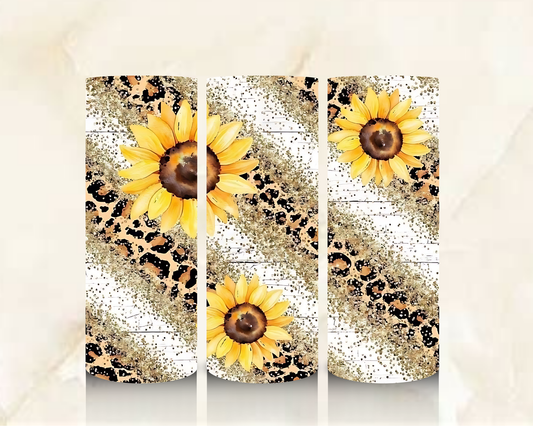 Sunflowers and Cheetah Print