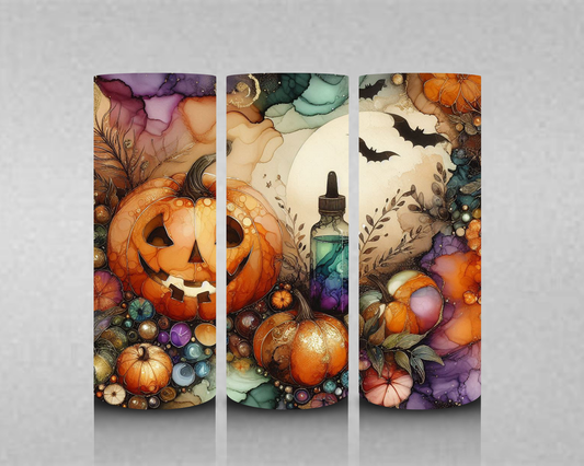 Watercolor Jack o Lantern