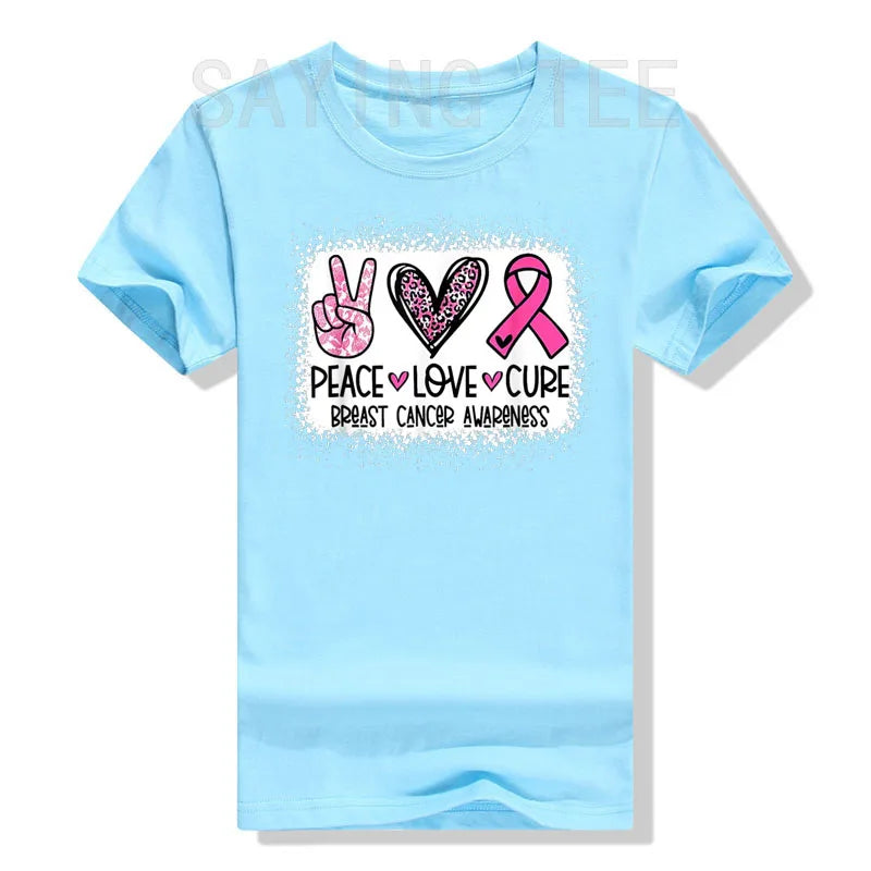 Peace Love Cure Graphic Tee