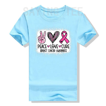 Peace Love Cure Graphic Tee